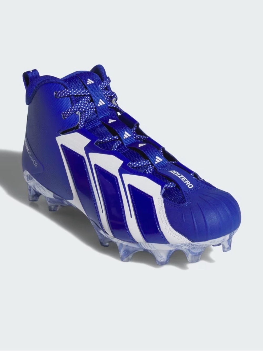 MENS adidas FOOTBALL Blue and White Cleats Adizero